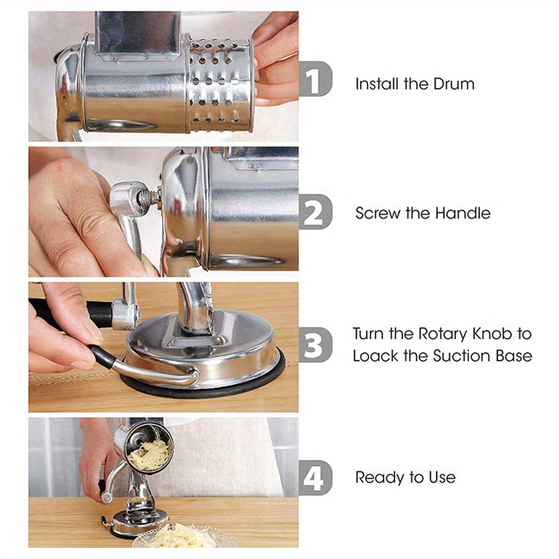 Vegetable Cutter Set with Rotary Slicer Grater and Cheese Grater Kitchen Tool