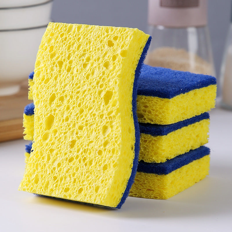 5-Piece Double-Sided Cleaning Sponge Set for Dishwashing and Kitchen Wiping