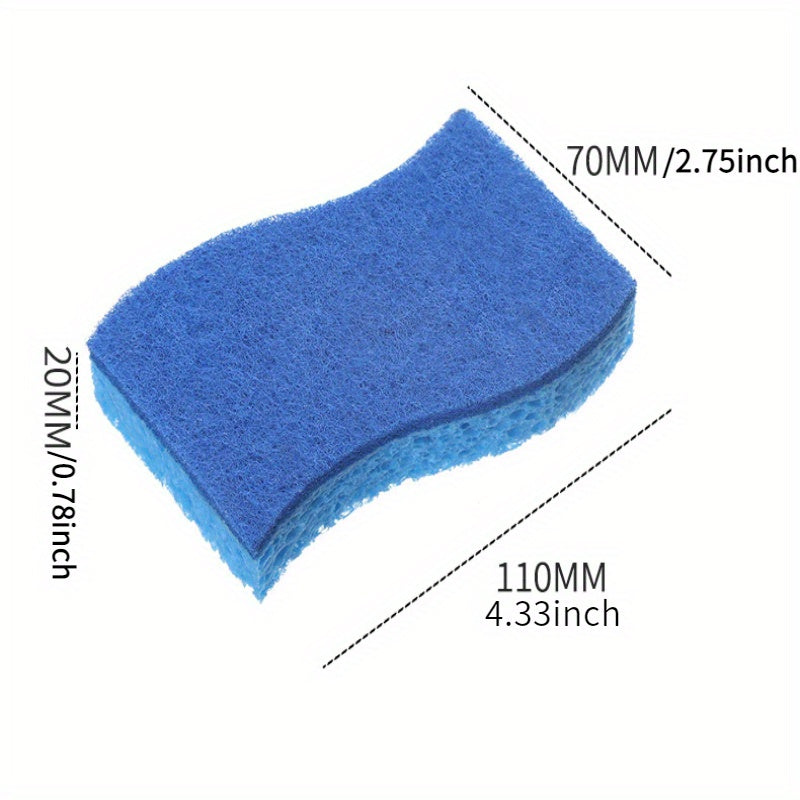5-Piece Double-Sided Cleaning Sponge Set for Dishwashing and Kitchen Wiping