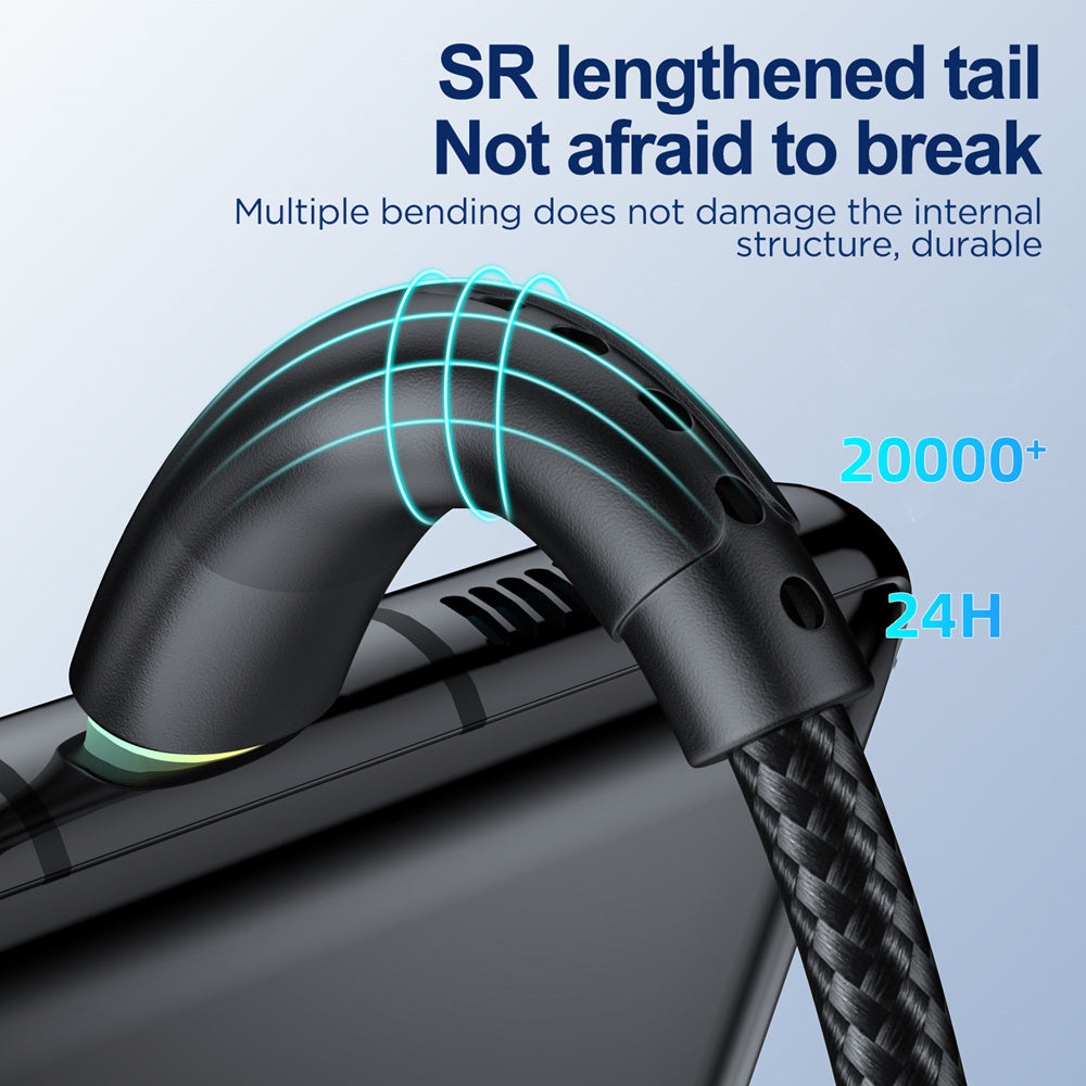 USB-C Charging Cable for Smartphones Fast Data Transfer Nylon 1m 2m 3m
