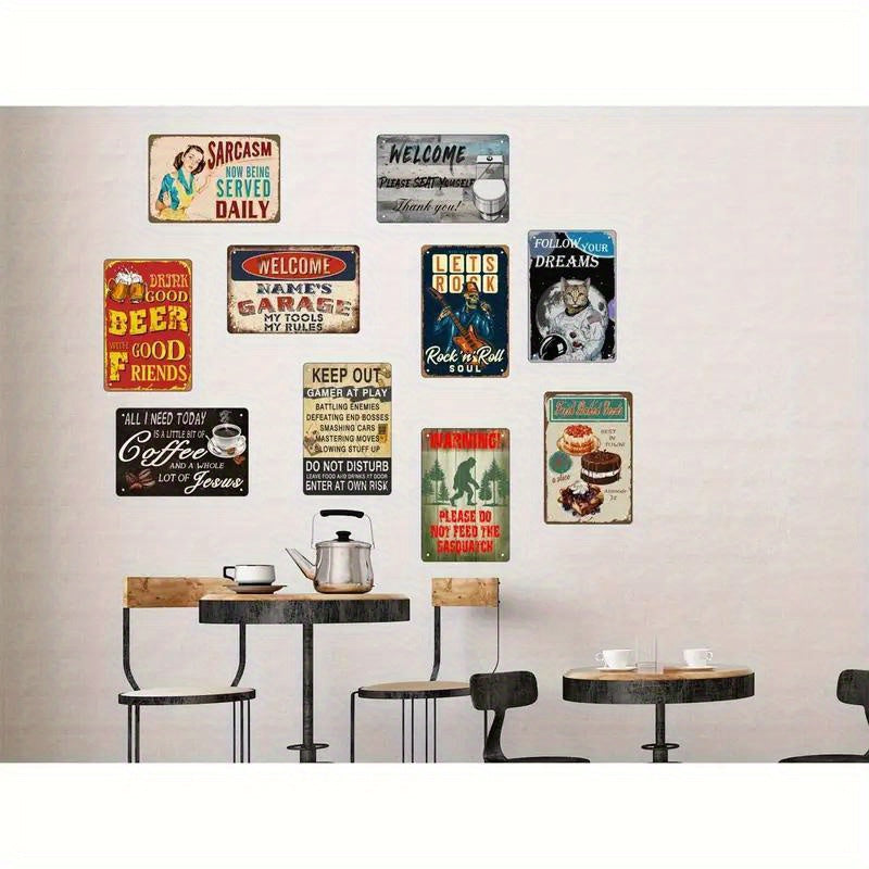 Retro Camera Metal Tin Sign Wall Art for Photographers Home Bar Cafe Kitchen Garage