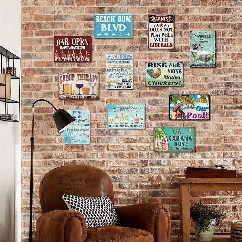 Retro Camera Metal Tin Sign Wall Art for Photographers Home Bar Cafe Kitchen Garage