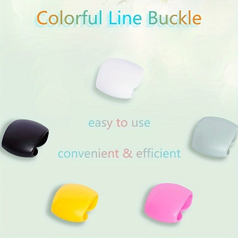 Multifunctional Plastic Cable Organizer Clips with Storage Buckle for Home Office