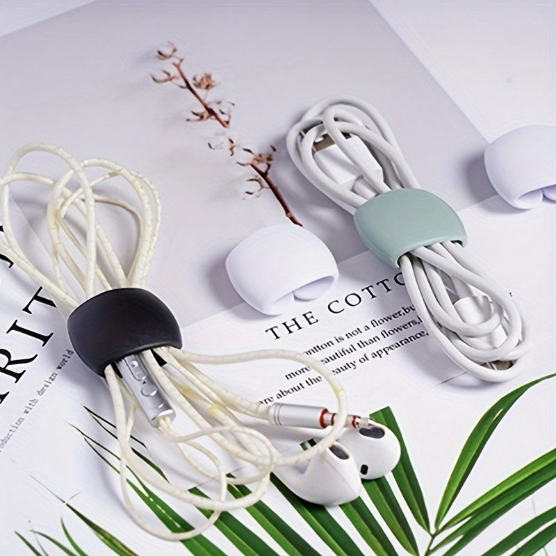 Multifunctional Plastic Cable Organizer Clips with Storage Buckle for Home Office