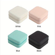 Small Portable Jewelry Box for Rings Necklaces and Studs Gift for Women and Mom
