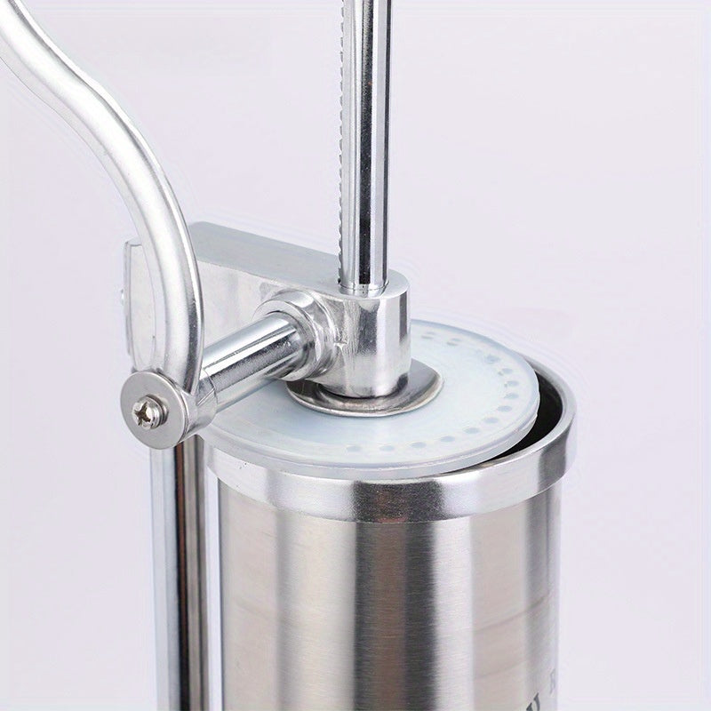 Bir to'plam zanglamas po'latdan yasalgan vertikal kolbasa to'ldiruvchi mashina, qo'lda kolbasa to'ldiruvchilar, kolbasa shpritsi va qo'lda kolbasa tayyorlash asboblari - pishirish va oshxona ishlatish uchun mukammal.