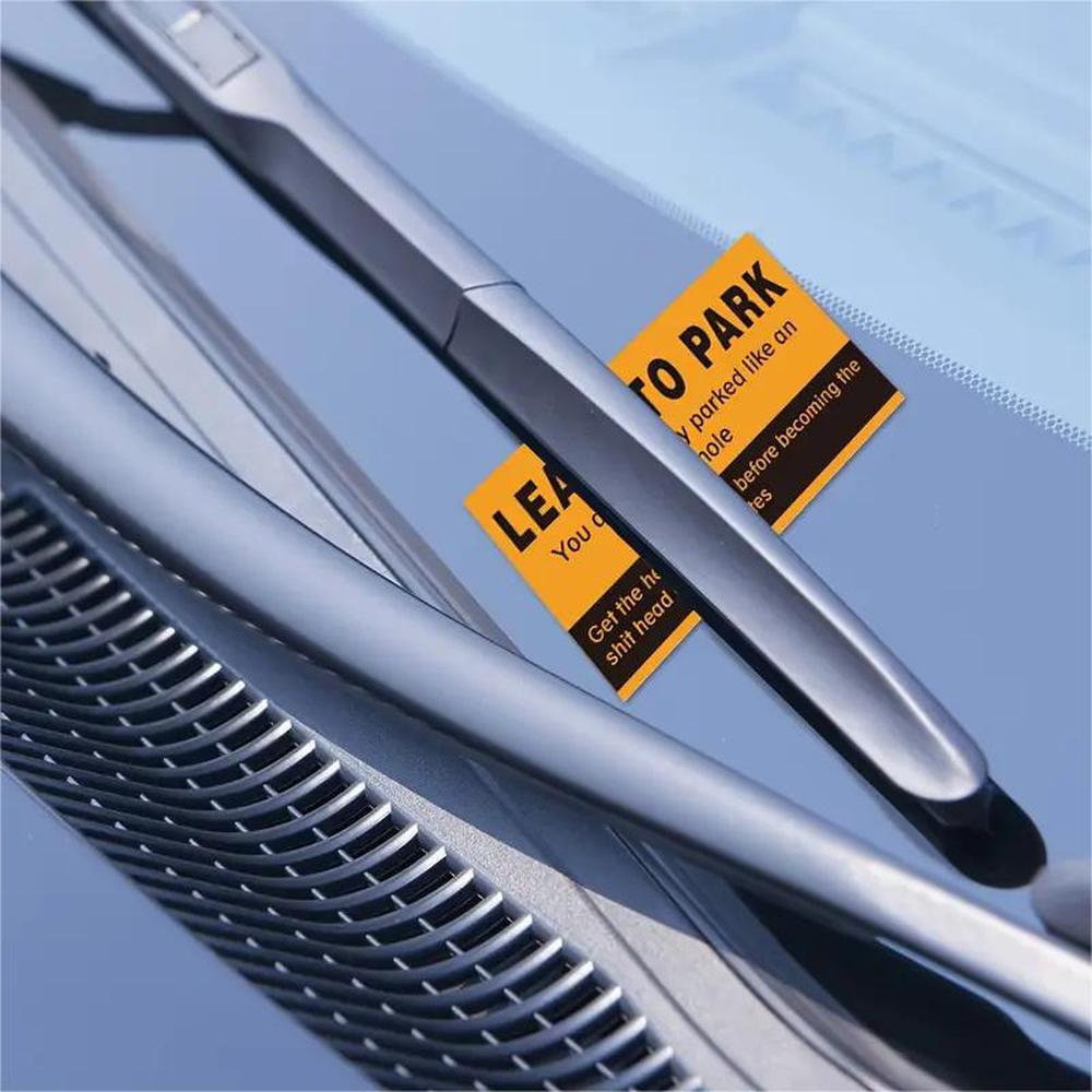 50/100 dona Avtomobil to'xtash ogohlantirish kartalari Kulgili to'xtash bo'yicha maslahat kartalari