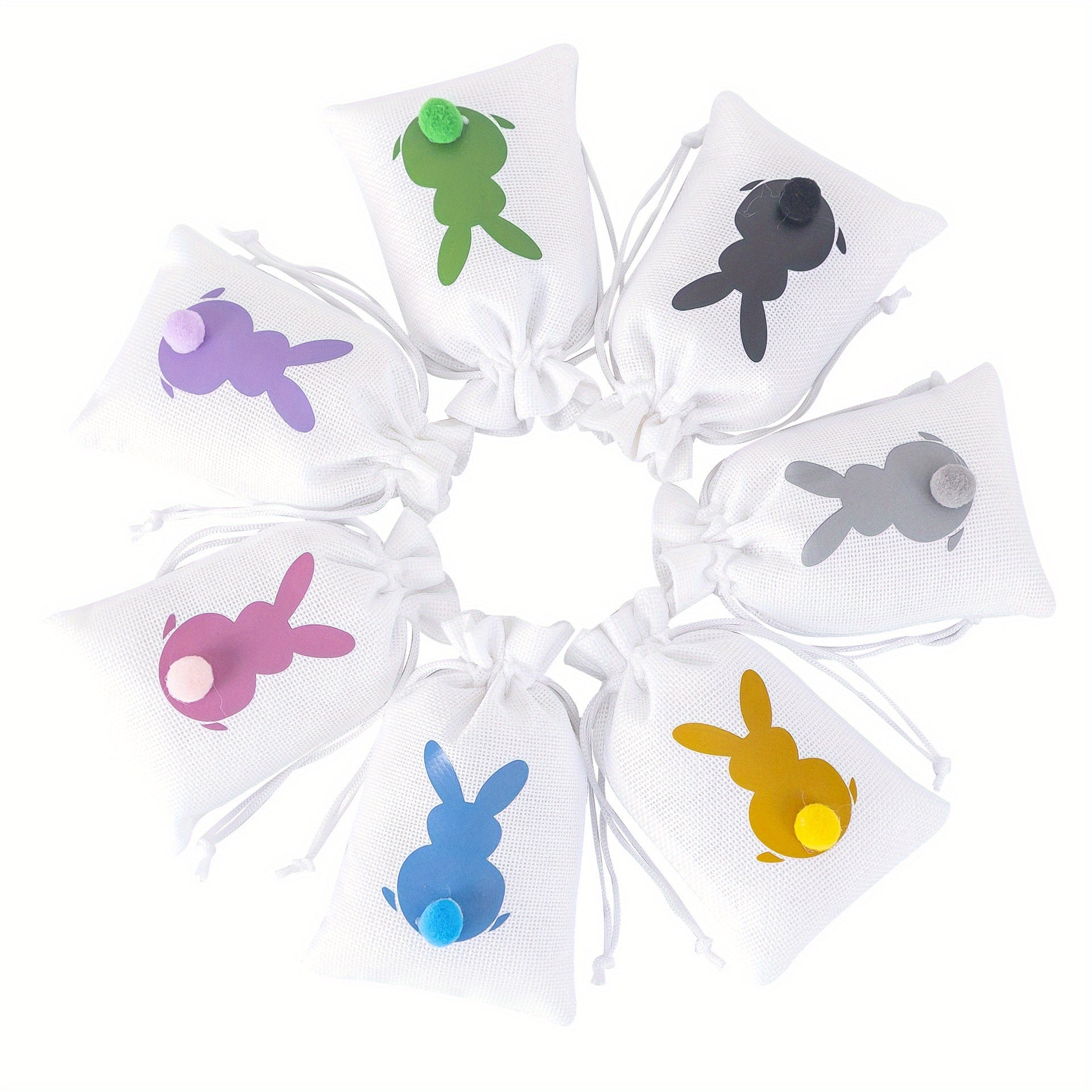 Набор подарочных пакетов с кроликами на Пасху, Рождество, Хэллоуин, День благодарения, Новый год, День святого Валентина