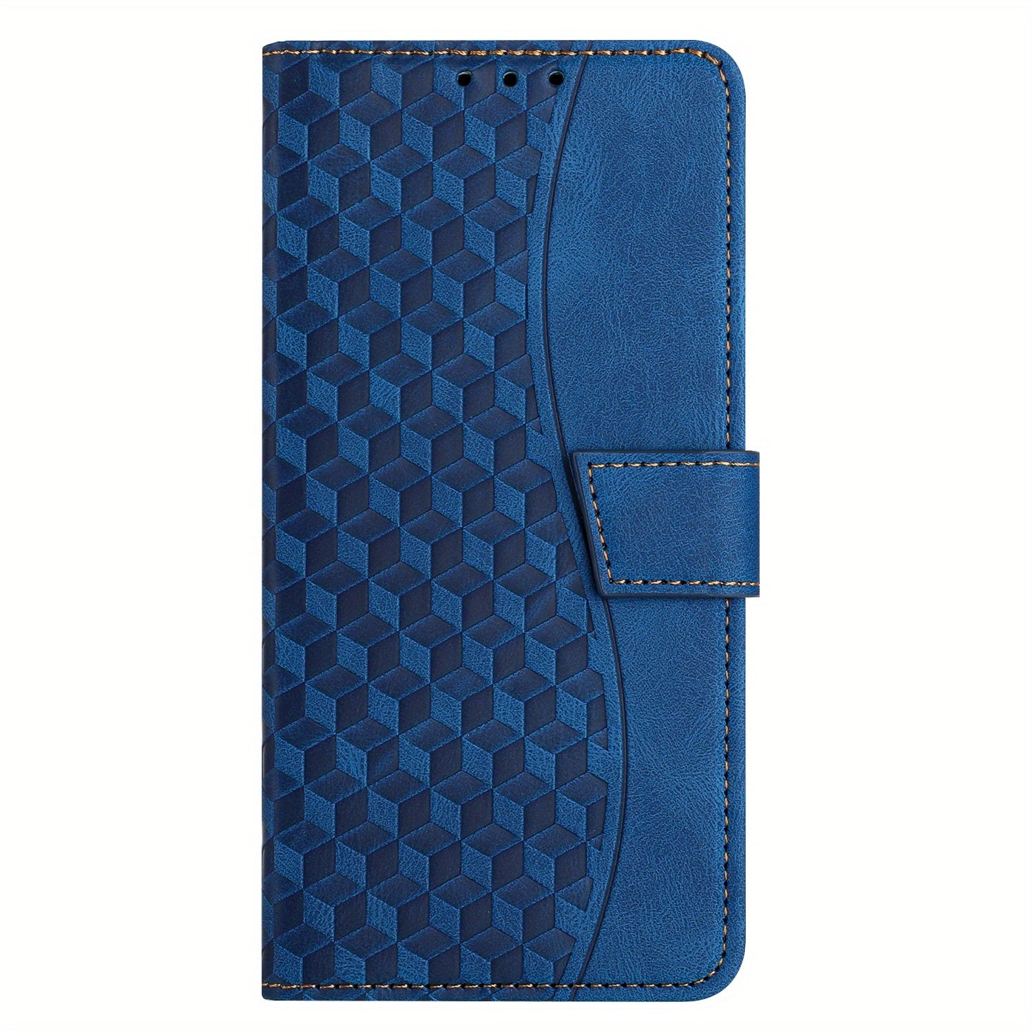 Faux Leather Phone Case with Card Holder for Galaxy A12 Magnetic Snap Closure