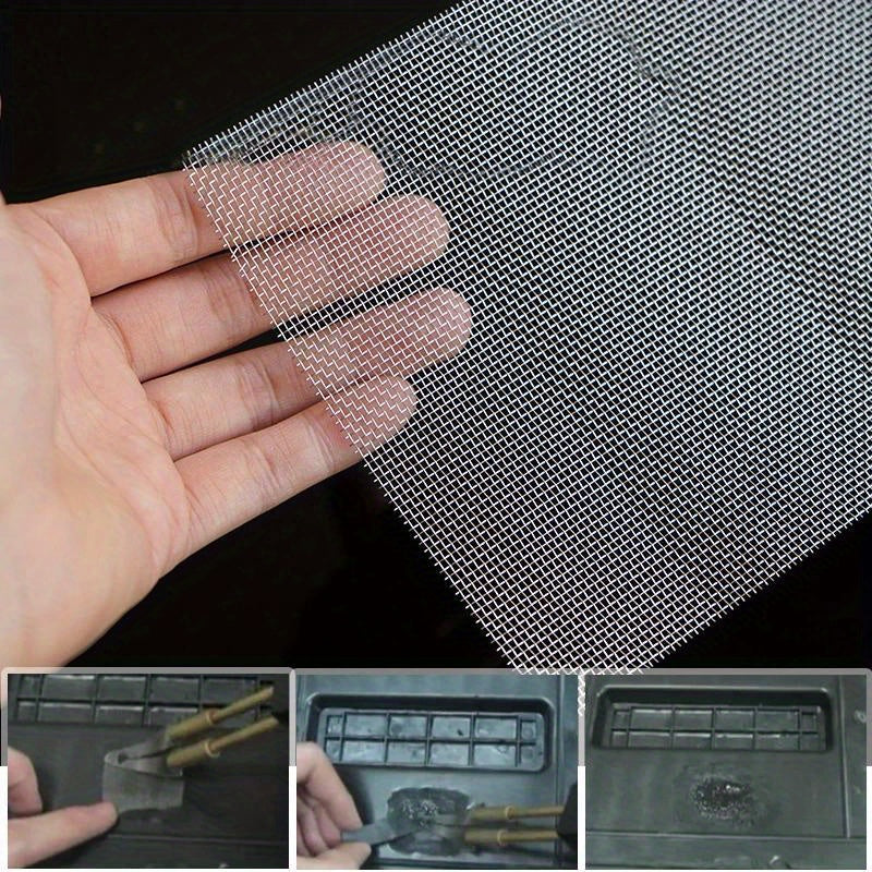5Pcs Universal Car Bumper Stainless Steel Repair Mesh Crack Fix Kit