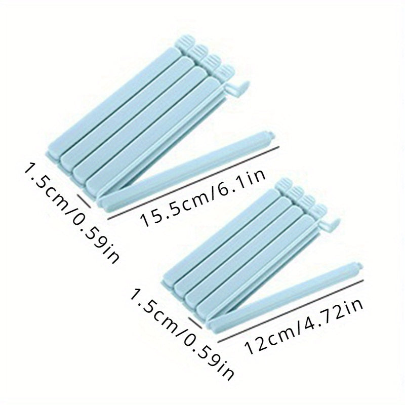 Набор из 5 зажимов для пакетов с продуктами, маленькие и большие зажимы для герметизации продуктов