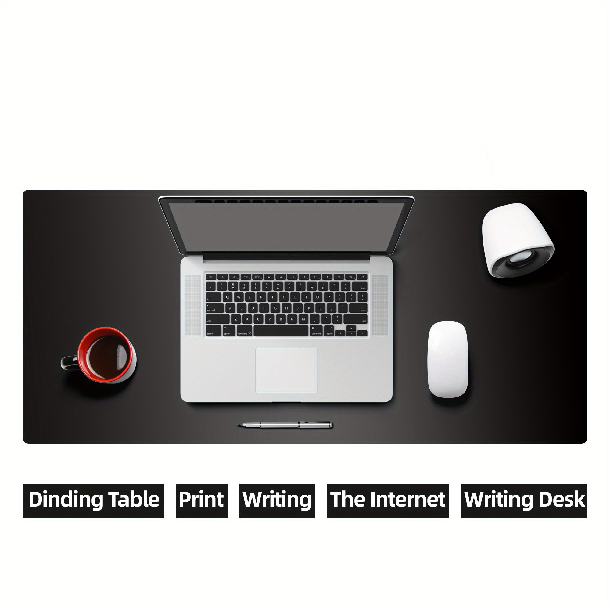 Нескользящий кожаный коврик для стола из ПУ, водо- и маслостойкий, для офиса и дома, доступен в двух размерах