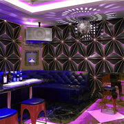 Modern Technology Style 3D Glowing Waterproof Self-Adhesive Wallpaper for Living Room Bedroom Office