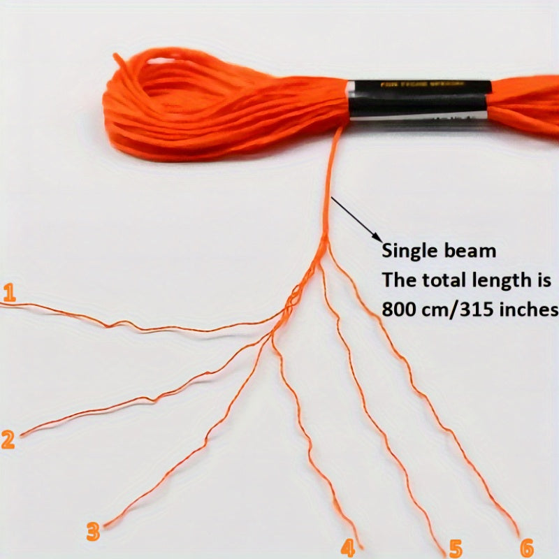 Цветной набор ниток для вышивки 12/24/36 мотков, полиэстер, хлопок, крестик, шитье, рукоделие DIY