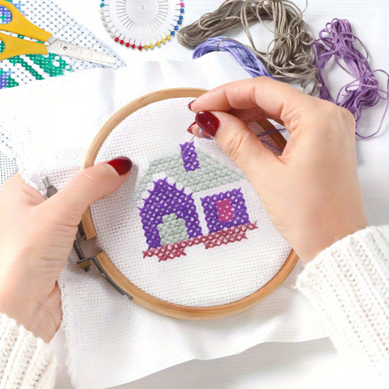 Цветной набор ниток для вышивки 12/24/36 мотков, полиэстер, хлопок, крестик, шитье, рукоделие DIY