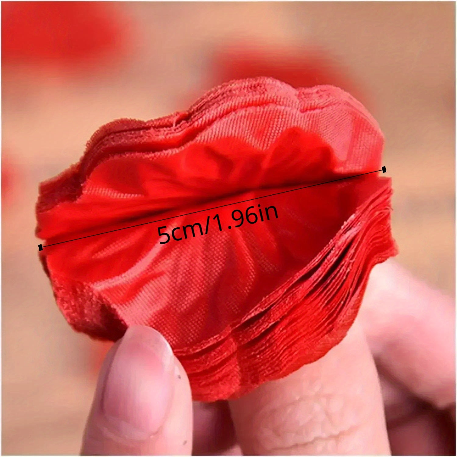 Fake Red Rose Petals for Wedding and Valentine's Day Decor 1000 Pack