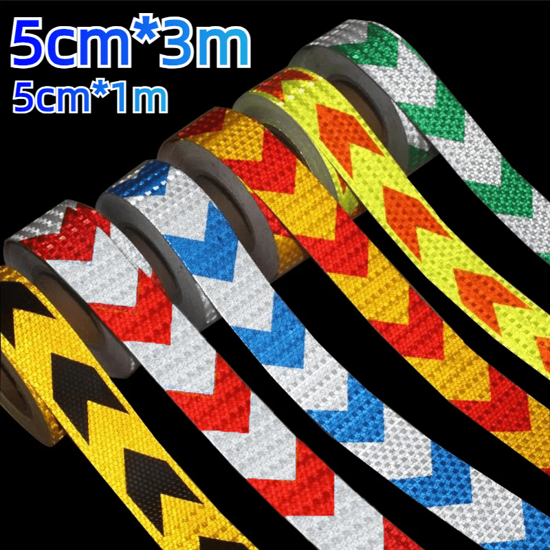 Reflective Safety Stickers Paper Material Warning Stripes for Vehicles Bicycles