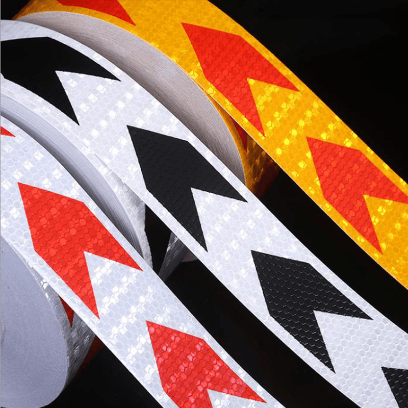 Reflective Safety Stickers Paper Material Warning Stripes for Vehicles Bicycles