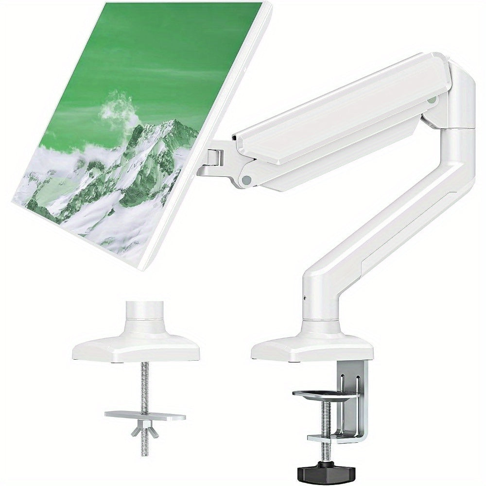 Soporte de montaje para monitor con resorte de gas de aleación de aluminio para pantallas de 33.02-81.28 cm