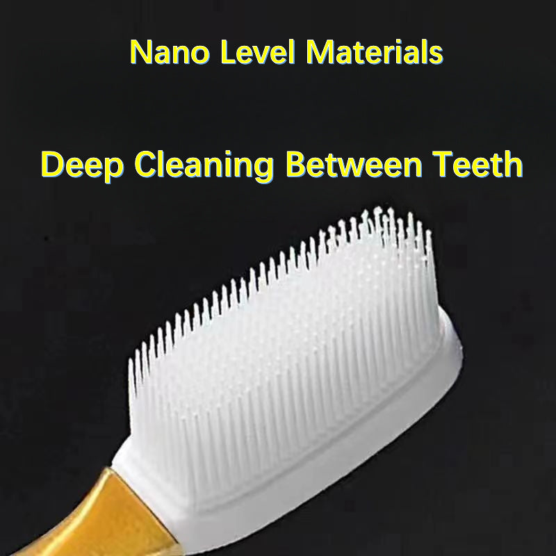 2PCS Soft Nano Manual Toothbrushes for Teeth Gums Deep Cleaning Oral Care