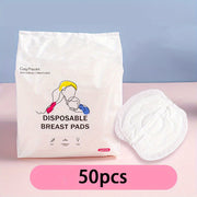 50 Pieces Soft Cotton Nursing Pads for Disposable Breastfeeding Comfort