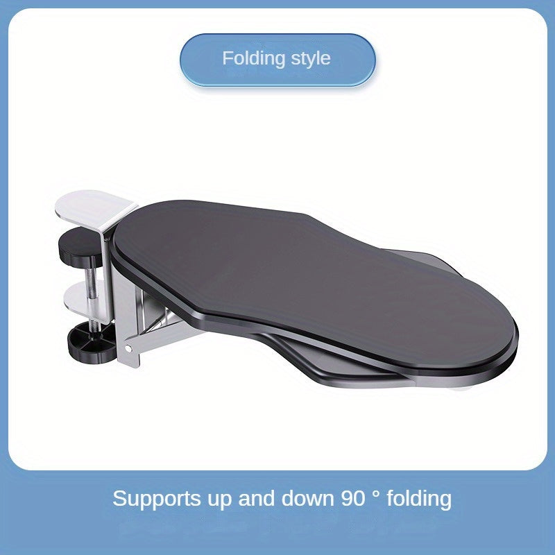 Adjustable Rotating Computer Arm Rest with Wrist Support for Ergonomic Elbow and Arm Comfort