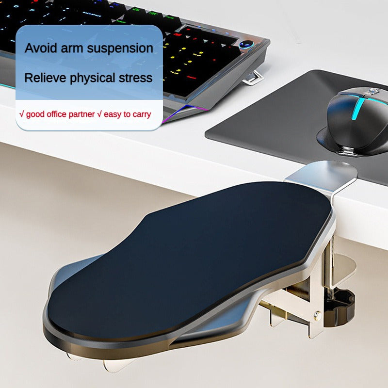 Adjustable Rotating Computer Arm Rest with Wrist Support for Ergonomic Elbow and Arm Comfort
