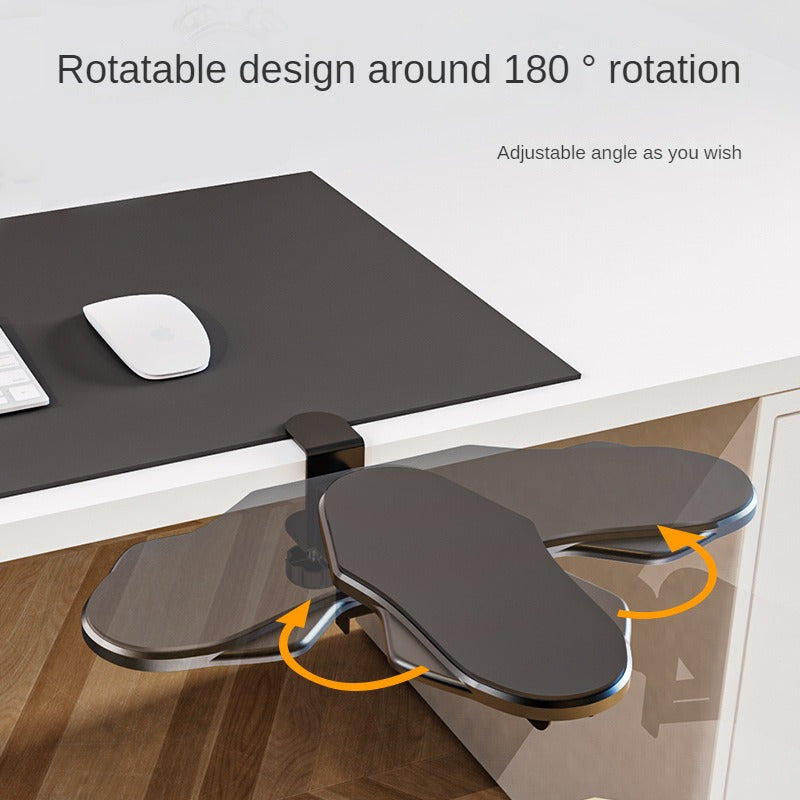 Adjustable Rotating Computer Arm Rest with Wrist Support for Ergonomic Elbow and Arm Comfort