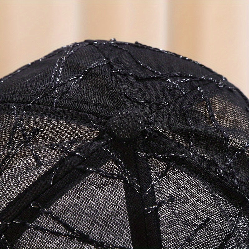 Moslashuvchan nafas oladigan geometrik naqshli baseball shapka, yoz va kuz uchun engil polyesterdan, qora, oq va kulrang ranglarda