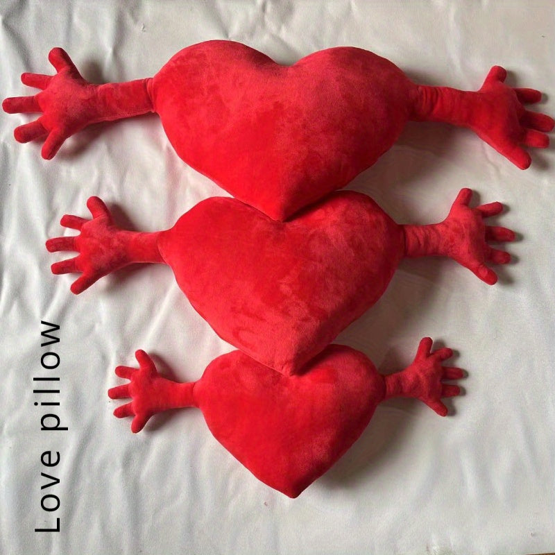 Couple Romantic Love Hand Palm Pillow Sofa Cushion Heart Pillow for Valentine's Day Gift