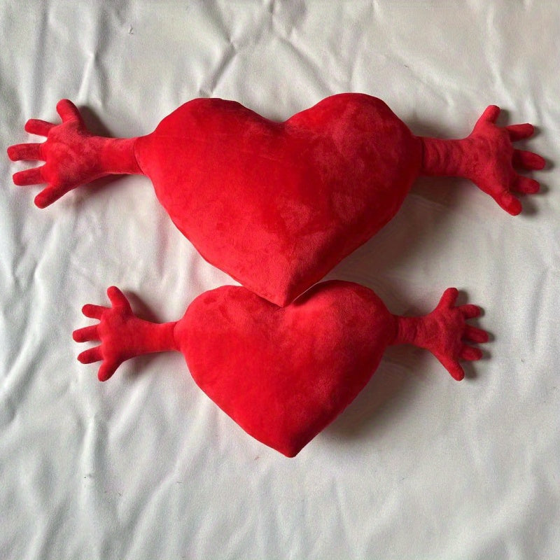 Couple Romantic Love Hand Palm Pillow Sofa Cushion Heart Pillow for Valentine's Day Gift