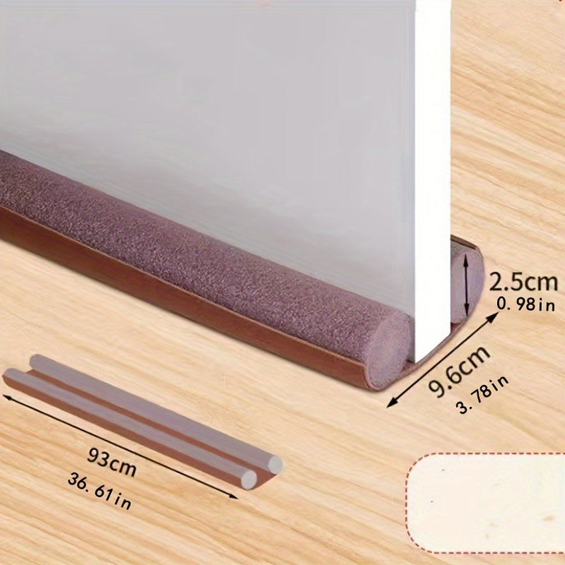 Flexible Non-Adhesive Door Seal Strip with Door Protection Block