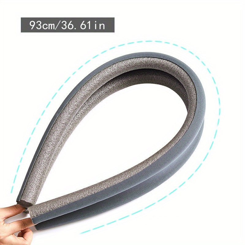 Flexible Non-Adhesive Door Seal Strip with Door Protection Block