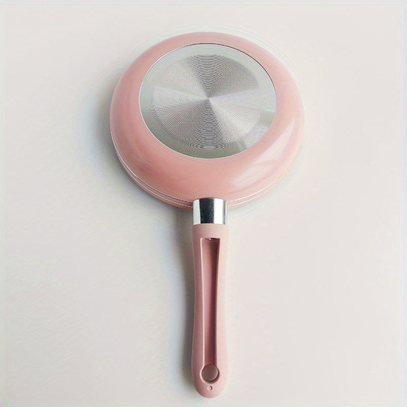 Pink Maifan Stone Non-Stick Skillet 16.5cm for Cooking and Frying