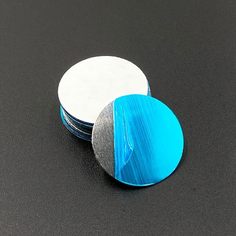 5pcs Magnetic Aluminum Stickers Blue White Strong Hold Phone Mounts Car Mounts