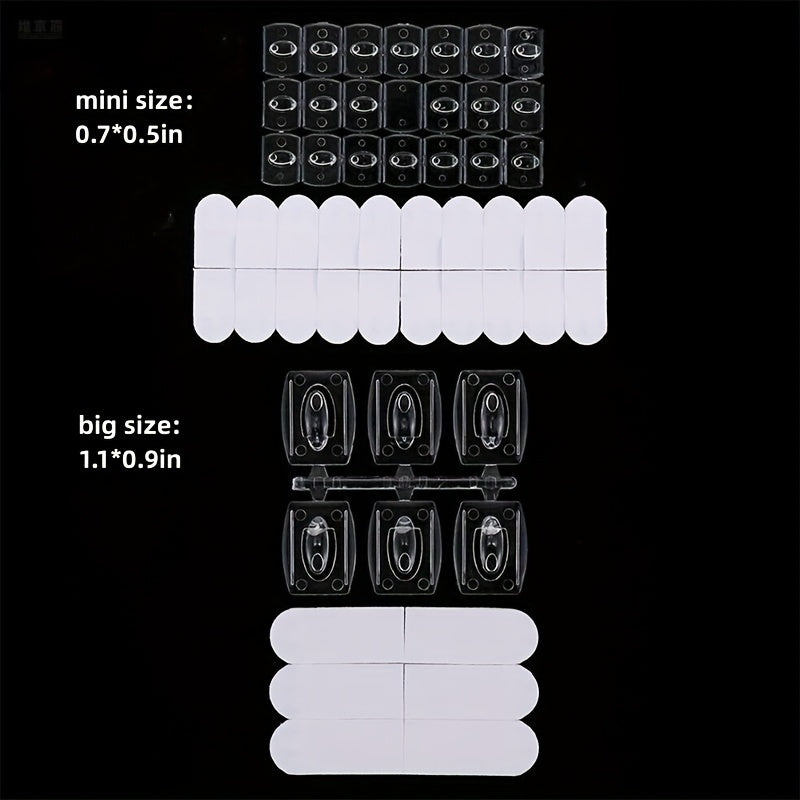 Ganchos de luz decorativos removibles y sin rastro para colgar adornos para Año Nuevo