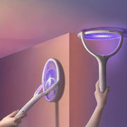 Electric Mosquito Swatter with 90-Degree Rotatable Design and 365nm Bug Zapper for Pest Control in Homes and Dorms