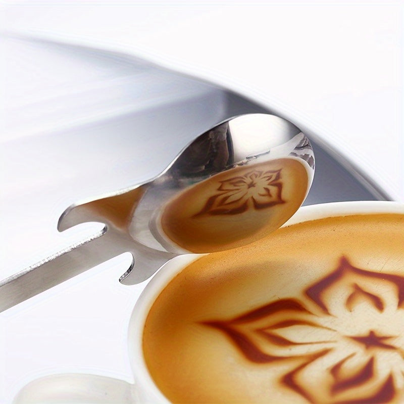Stainless Steel Guitar-Shaped Spoon for Coffee Tea Desserts Ice Cream Kitchen Utensil
