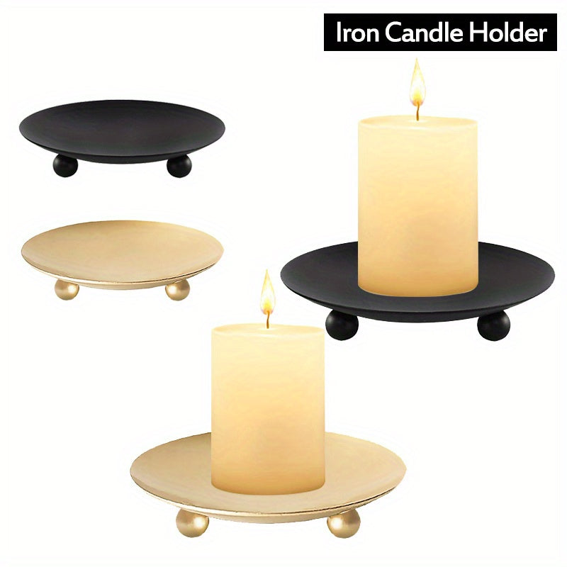 Vintage Style Iron Candle Holder for Weddings Parties and Office Decor