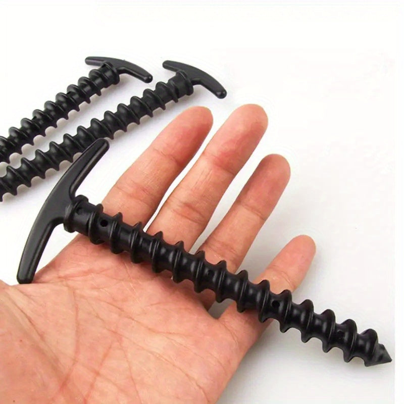 10 dona tashqi yer staklari shamolga chidamli chodir spiral mixlari sayohat asboblari qizil qora yashil