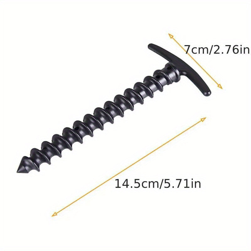 10 dona tashqi yer staklari shamolga chidamli chodir spiral mixlari sayohat asboblari qizil qora yashil