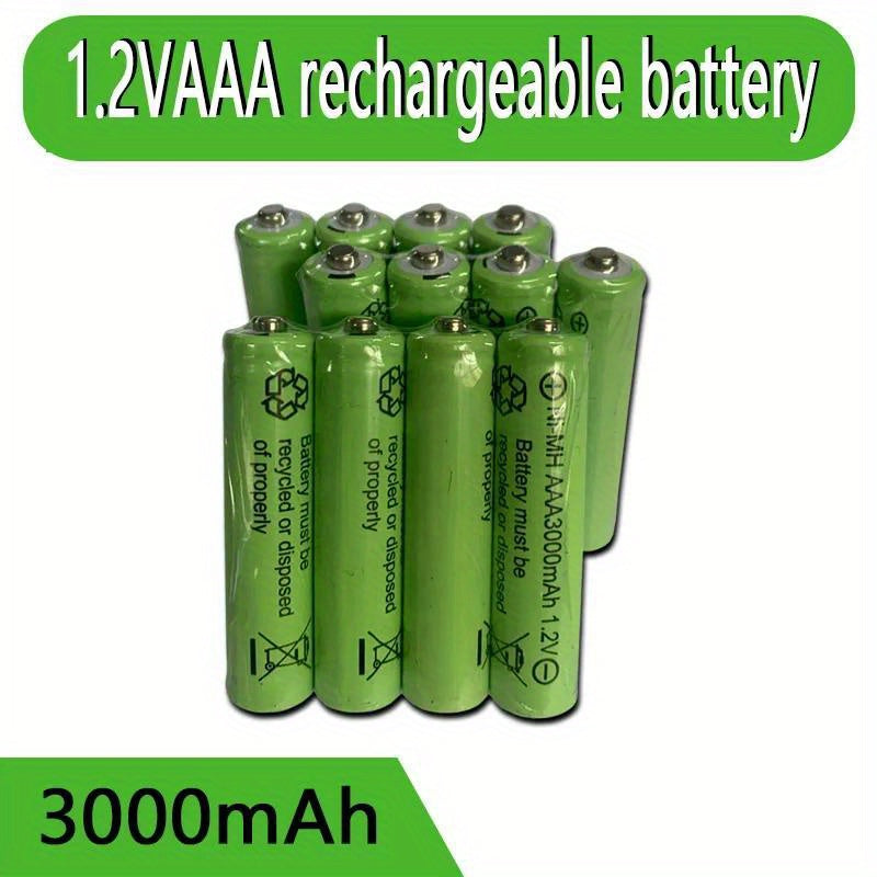 AAA Rechargeable Ni-MH Battery 3000mAh 1.2V for Cameras Toys Flashlights