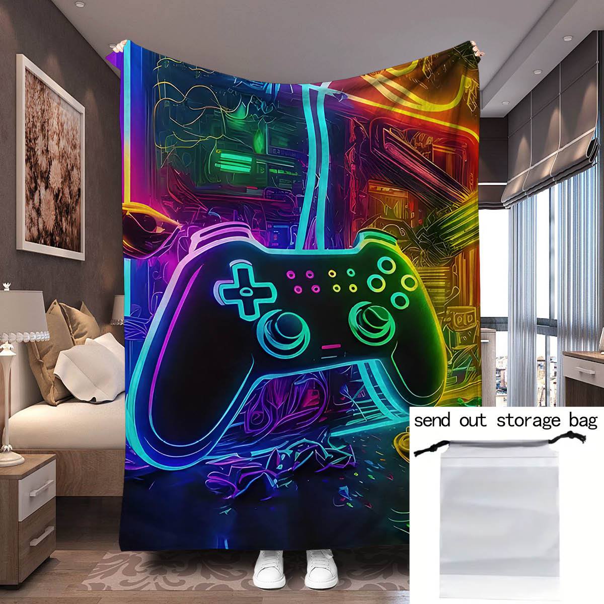 Manta de franela acogedora para sofá, cama, coche, camping y viajes