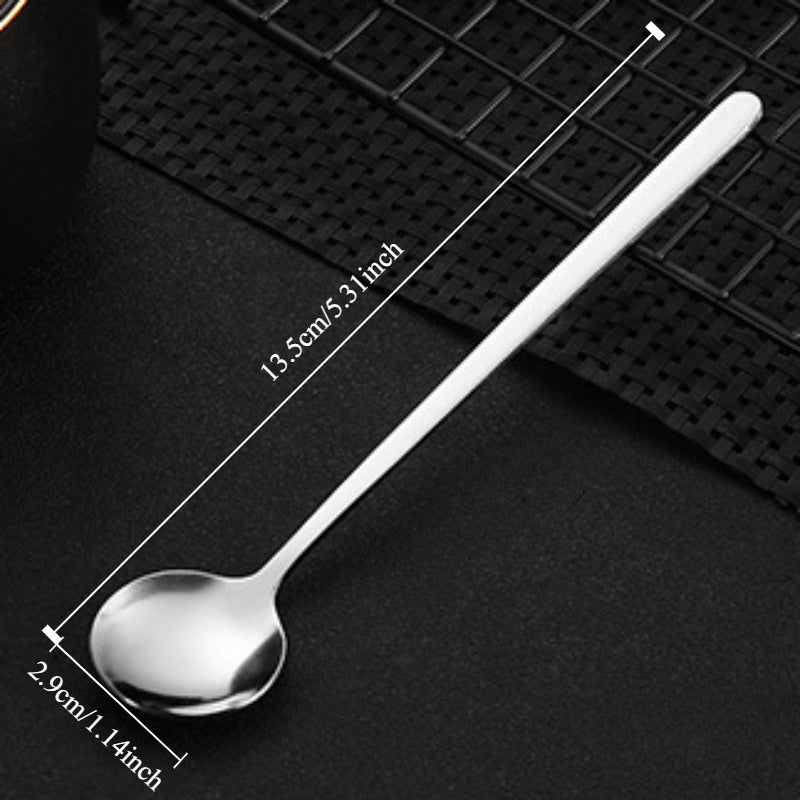 Set of 3 Gold Stainless Steel Small Spoons for Honey Coffee and Desserts