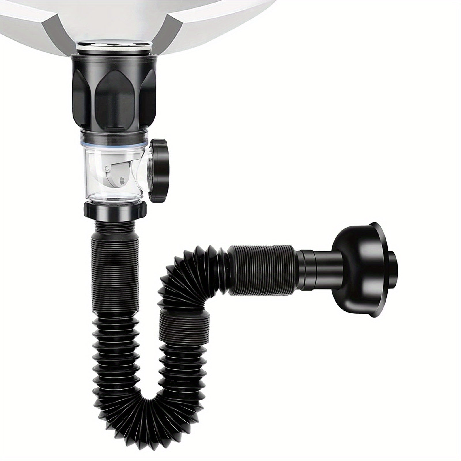 Universal Sink Drain Pipe Set Retractable Bathroom Kitchen Drainage Accessories
