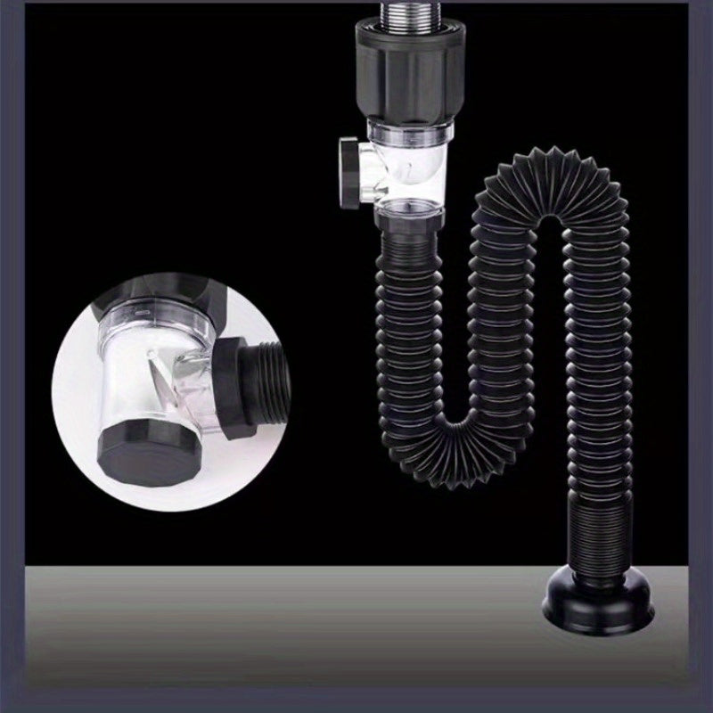 Universal Sink Drain Pipe Set Retractable Bathroom Kitchen Drainage Accessories