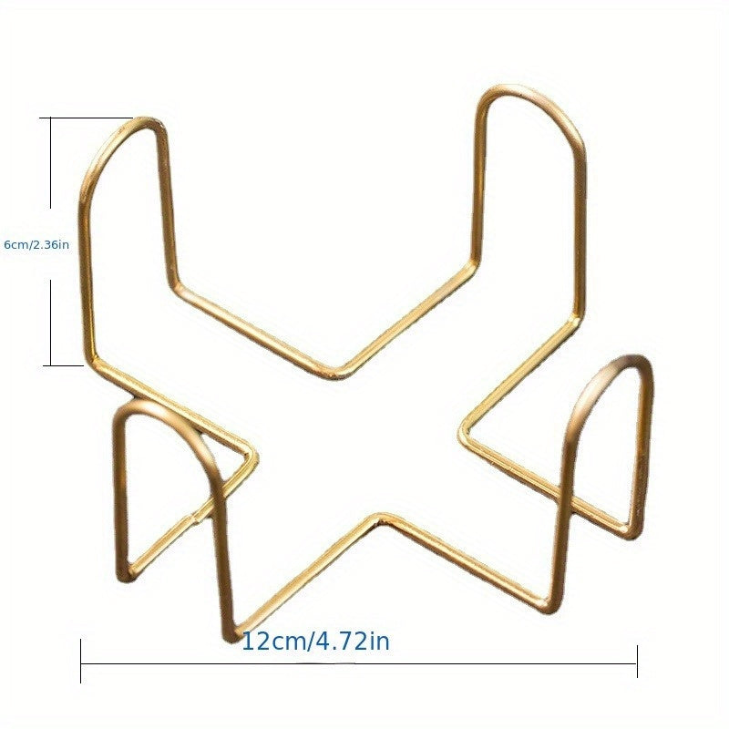 Metal Coaster Holder for 4-6 Coasters with Ceramic and Iron Frame Bathroom Organizer or Utility Rack