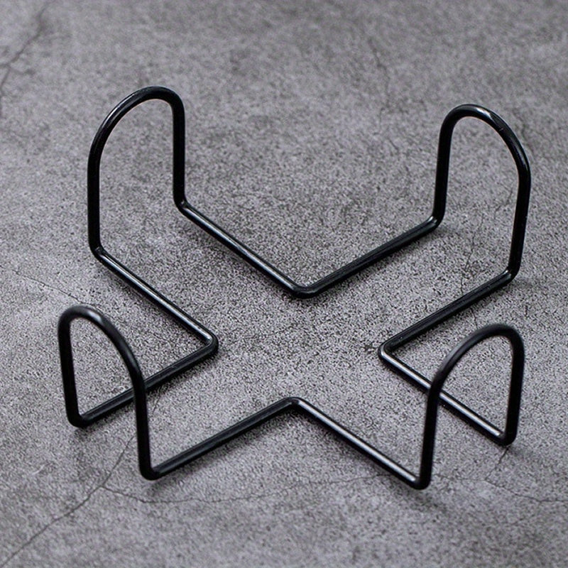 Metal Coaster Holder for 4-6 Coasters with Ceramic and Iron Frame Bathroom Organizer or Utility Rack