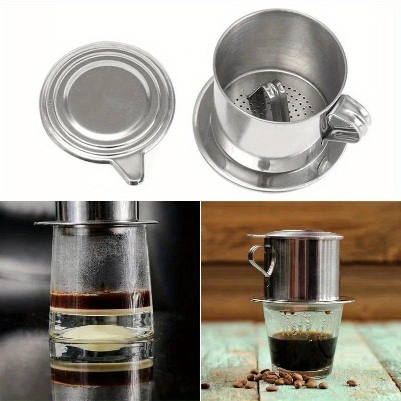 Stainless Steel Coffee Drip Filter Maker Portable Infuse Cup for Home Travel