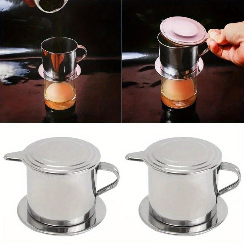 Stainless Steel Coffee Drip Filter Maker Portable Infuse Cup for Home Travel